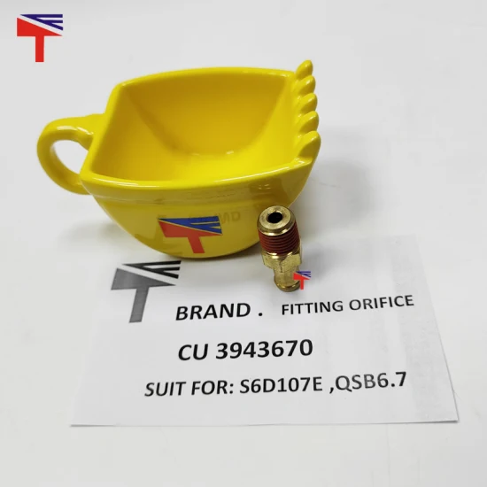 Machinery Engine Parts Fitting Orifice 3943670 for S6d107e Qsb6.7